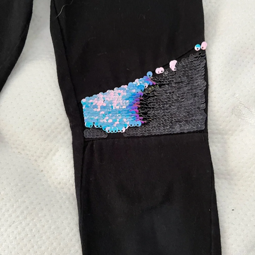 Justice sequin active pants size 6/7 - Picture 3 of 3